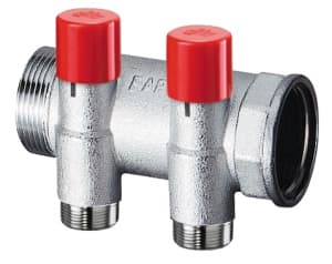 Коллектор балансировочный 1 1/4", 3 отвода 3/4"EU FAR