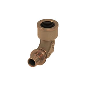 Уголок соединительный с муфтой 16 х 1/2", бронза (арт. TECE 708101)