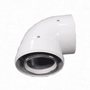 Отвод коаксиальный 90°, ф80/125 мм Baxi