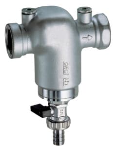 Фильтр 1 1/4" ВР-ВР, 300 мкм, без манометра, Tmax: 95 °С, 25 бар, хромированный FAR