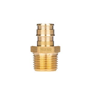 Штуцер латунный для труб PE-Xa 16-R1/2"НР, тип 1 '100Ф