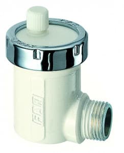 Воздухоотводчик 1/2", автоматический, цвет белый, серебрянный FAR