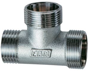Тройник 1/2"НР-М24х19-М24х19, хромированный FAR