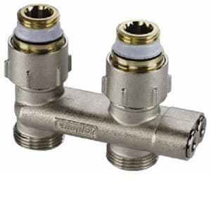 Узел нижн. подключения перекрестный D1/50, прямой, 1/2x3/4"