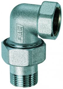 Фитинг угловой трехсоставной 1/2", ВР-американка FAR