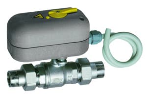 Кран шаровой 2-х ход., зонный с ручной деблокировкой 220 В, 1 1/4", НР, 8 сек