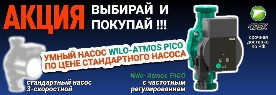 Wilo Atmos PICO – новинка в ассортименте «Терморос»