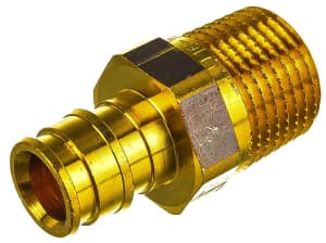 Штуцер Q&E НР 20-R3/4", '80И, DR-латунь, Uponor