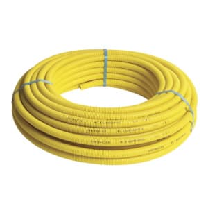 Труба HENCO STANDARD для газа в желтой гофре, PEXc-AL-PEXc, 20х2, бухта 50 метров