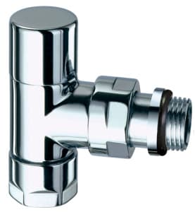 Вентиль запорный угловой TopFAR, 1/2", гайка М24х19, EPDM, цвет серебро FAR