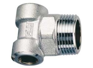 Тройник концевой для коллекторов, 1 1/2"х1/2"х1/2", НР-ВР-ВР, хромированный FAR