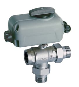 Кран шаровой 3-х ход., моторизованный, 2", ВР-НР-НР, зонный, 220 В, 30 сек FAR