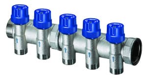 Коллектор терморегулирующий 1 1/4", 4 отвода М24х19 FAR