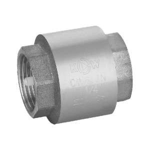 Клапан обратный с латунным золотником 1 1/4", никелированный Kromwell