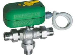 Кран шаровой 3-х ход., с сервоприводом, 1/2", НР-НР, зонный, 220 В, с ручной деблокировкой FAR
