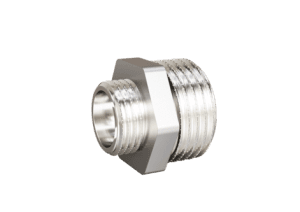 Ниппель переходной LD Pride DN25х15 (1"НР х 1/2"НР) латунь никель с биркой