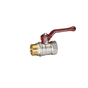 Кран шаровой латунный Temper DN50 (2”) PN25, внутренняя/наружная, рычаг