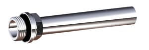 Трубка хромированная, медная, ф15, L=100 мм, 1/2", НР, с EPDM FAR