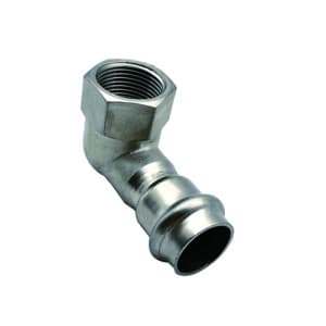 Уголиник-пресс ВР 22х1/2", 90° из нержавеющей стали Kromwell