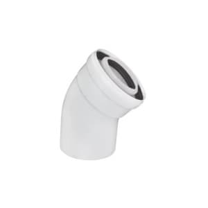 Колено конденсационное, ф80/125 мм, 45°, PP-R/Сталь Gekon