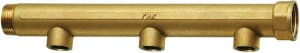 Коллектор 2", ВР-НР, 3 отвода 3/4", ВР, межосевое 100 мм FAR