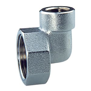 Промо-набор FAR 2 в 1: Переходник угловой, хром., 3/4"ВР х 1/2"ВР