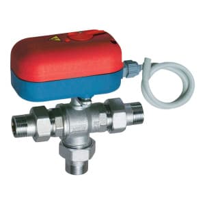 Кран шаровой 3-х ход., 1' НР с сервоприводом код 3010 (220В,180 сек.)