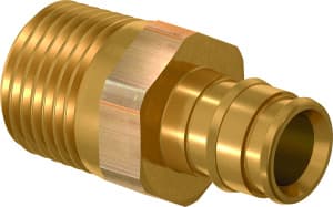 Q&E ШТУЦЕР С НАРУЖНОЙ РЕЗЬБОЙ DR-ЛАТУНЬ 40-R1 1/4"НР '2Ф