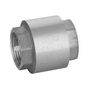 Клапан обратный с латунным золотником 1", никелированный Kromwell
