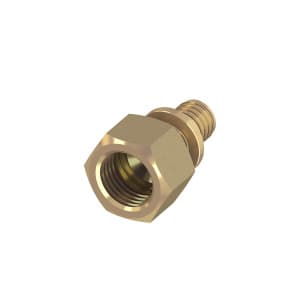 Соединение прямое с внутренней резьбой, 16 х 1/2", латунь (арт. TECE 765002)
