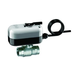 Кран шаровой 2-х ход., 3/4", ВР-ВР, зонный, 220 В, 8 сек, с ручной деблокировкой FAR