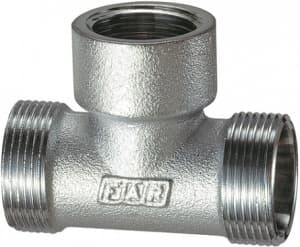 Тройник  3/4" ВР-М24х19-М24х19, хром.