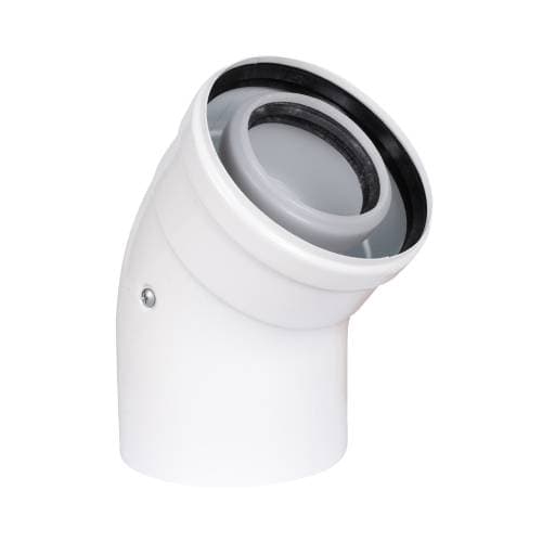 Колено конденсационное, ф80/125 мм, 45°, PP-R/Сталь Gekon