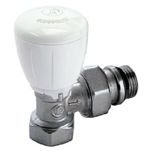 Клапан угловой микрометр. термостатический R421TG, 1/2", отвод с герметичной прокладкой, хромированный
