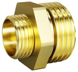 Ниппель переходной LD Pride DN20х10 (3/4"НР х 3/8"НР) латунь