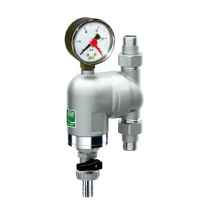 Фильтр 100мкм, с манометром, Max: 95 °C, 25 бар. Поворотное соединение 1" НР