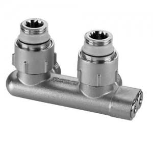 Узел нижн. подключения перекрестный E2/50, угловой, 3/4x3/4"
