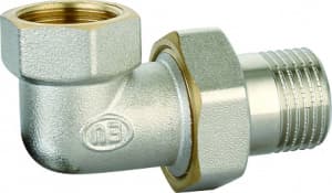 Сгон угловой с накидной гайкой 1 1/2", ВР-НР Kromwell