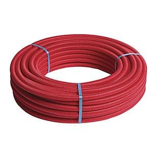 Труба Standard в красной гофре, PEXc-AL-PEXc, ф16х2, бухта 50 метров Henco