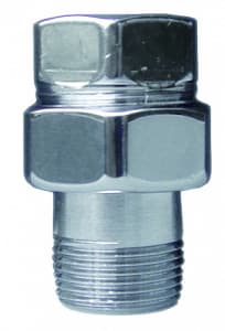 Фитинг прямой трехразъемный 1/2", покрытие серебро FAR