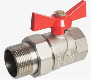 Кран шаровой Grand с американкой (ручка-бабочка) 1/2" ВР-НР (Арт.:EU.ST1287030 12)