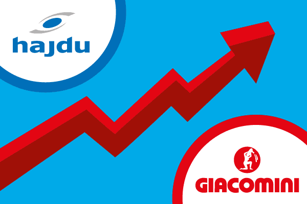 Изменение цен на продукцию Hajdu и Giacomini