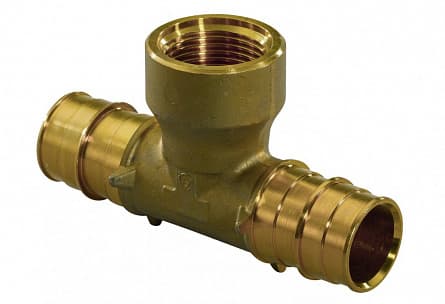 Тройник Q&E с ВР 16-RP1/2"ВР-16 '50И, DR-латунь, Uponor
