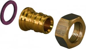 Q&E ШТУЦЕР С НАКИДНОЙ ГАЙКОЙ 25-G3/4"НГ '45Ф (старый аналог 1008758)