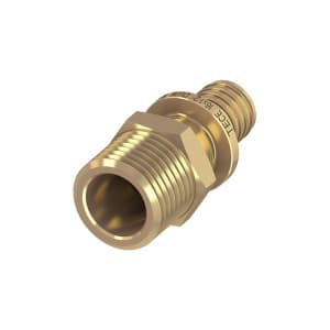 Соединение прямое с ниппелем 16 х 1/2'', латунь (арт. TECE 765502)