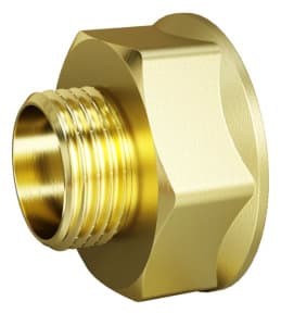 Переход LD Pride DN15х10 (1/2"ВР х 3/8"НР) латунь