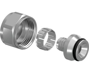 Адаптер зажимной Flex латунный PE-X 20x2,0-3/4"ВР Евроконус '10Ф