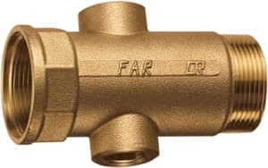 Коллектор 1 1/2", 2 отвода 3/4", ВР, межосевое 100 мм FAR