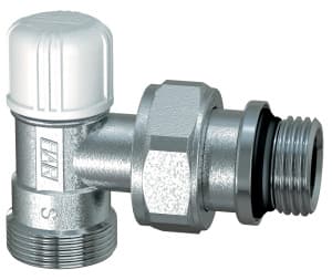 Вентиль запорный угловой 3/8" М24х19, EPDM