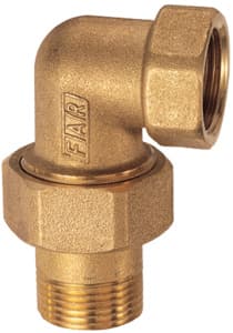 Американка угловая 3/4", латунь FAR